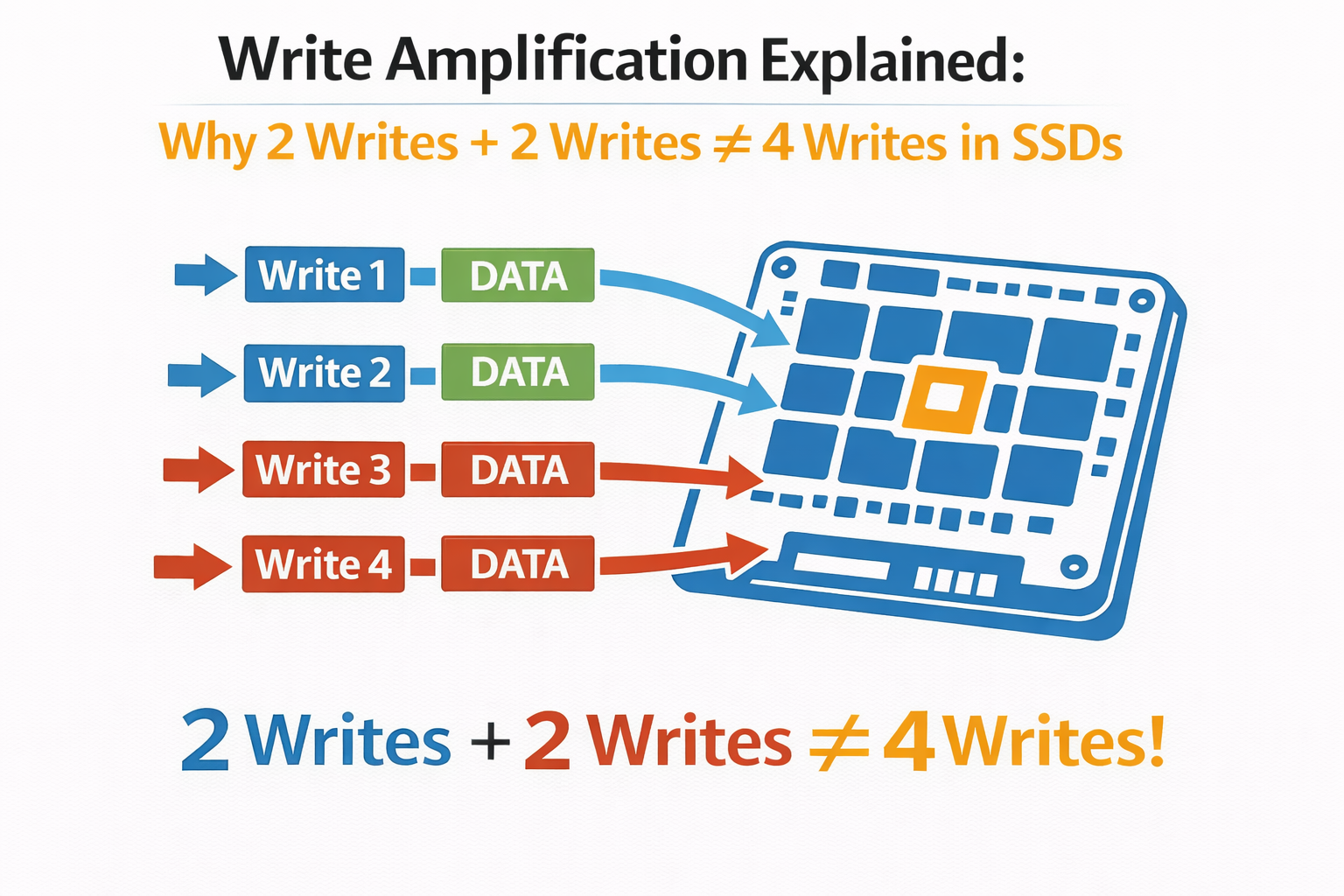 Write Amplification Explained: Why 2 Writes + 2 Writes ≠ 4 Writes in ...